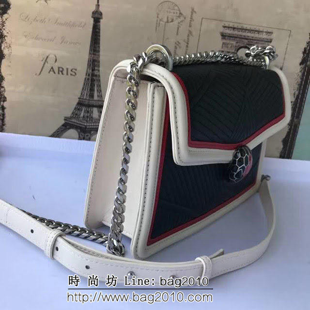 BVLGARI寶格麗 2018專櫃新型蛇頭包 蛇形繡線限定款 Serpenti Forever系列 286628 FYD1367